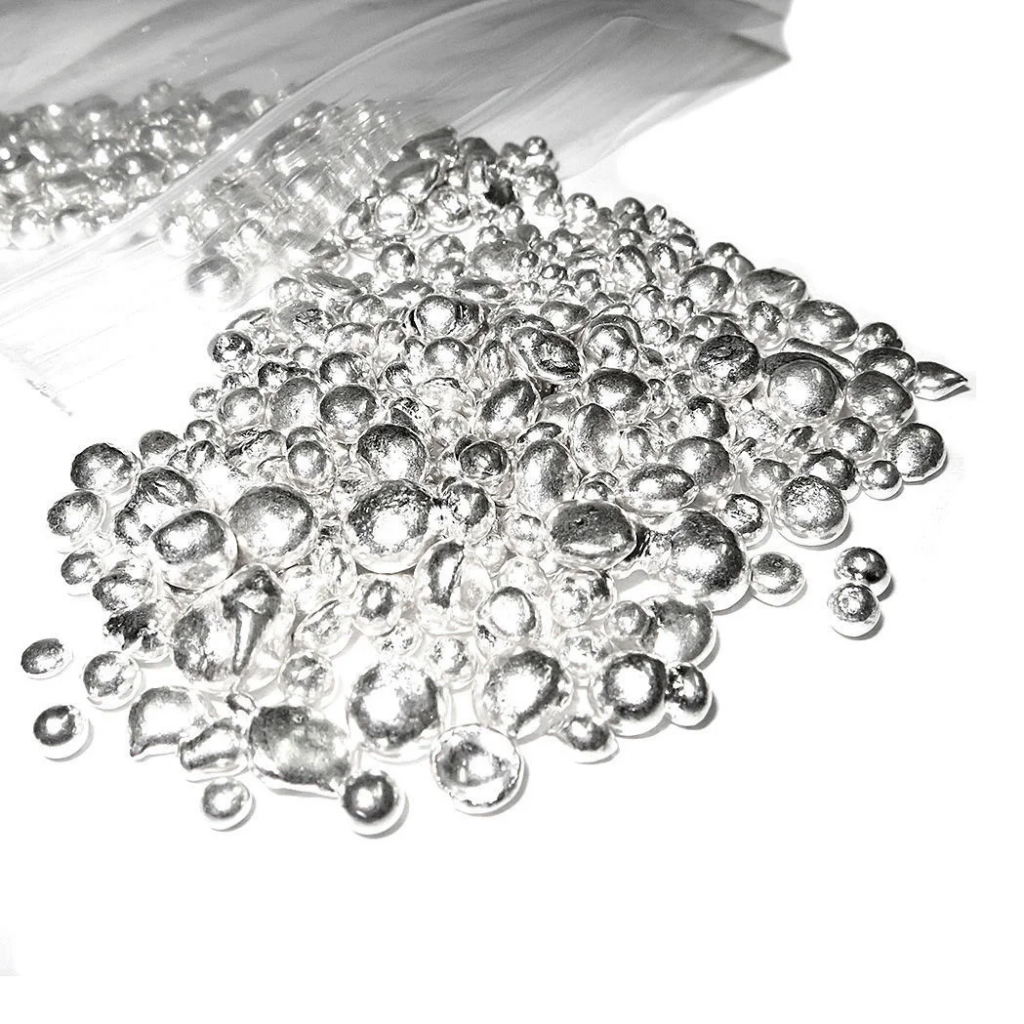 Серебро в гранулах 5 мм Ср99.99 ТУ 1752-013-05774969-2010